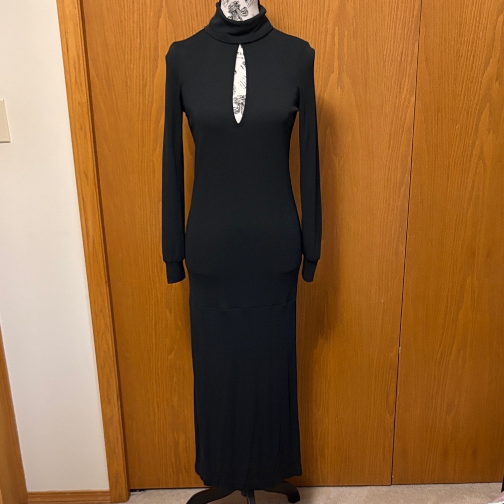 CNC Costume National Black Long Sleeve Dress